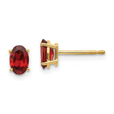 14K Garnet Earrings January